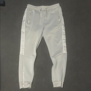 Sean John Gray Joggers with White Stripes